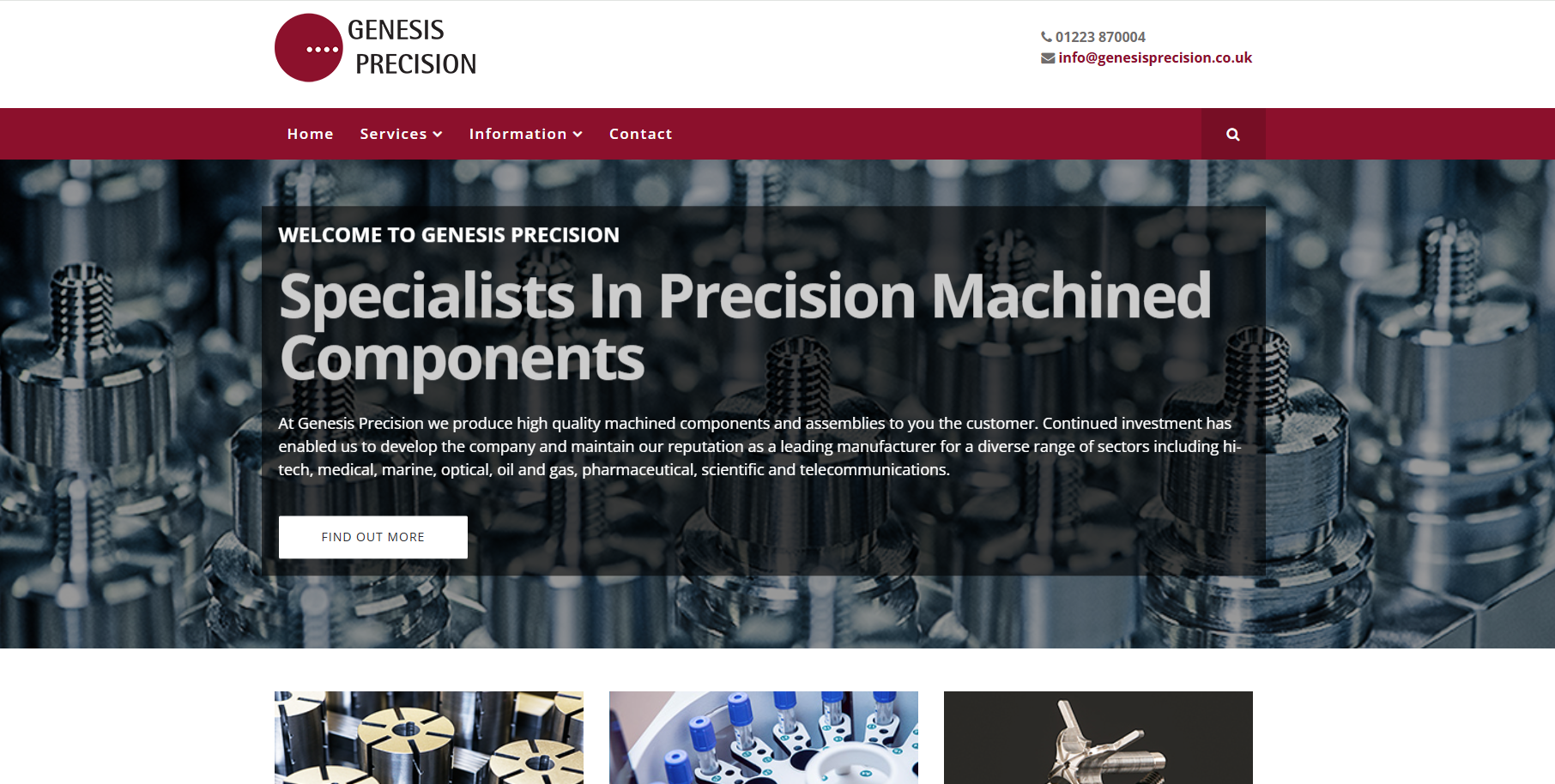 Genesis Precision Engineering Ltd Website