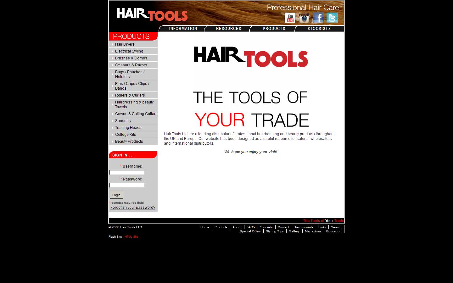 Hair Tools Ltd Website