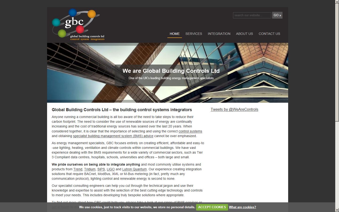 Global Building Controls Ltd Website