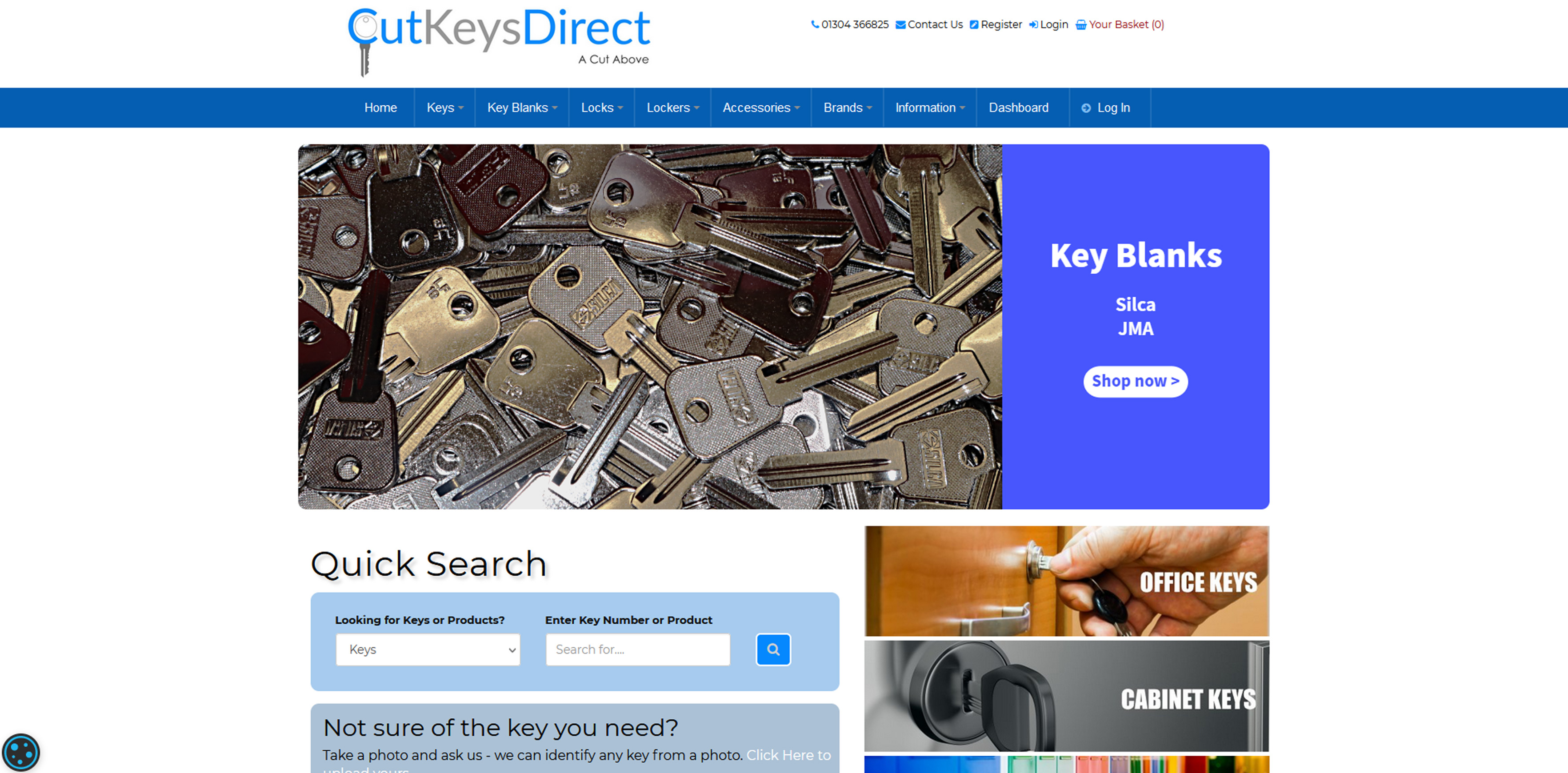 Cut Keys Direct Ltd Website