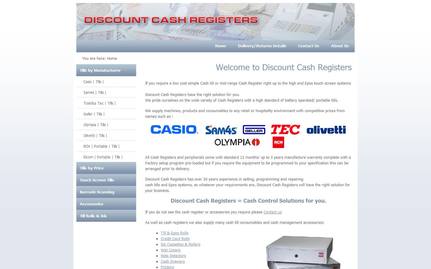 Discount Cash Registers Website