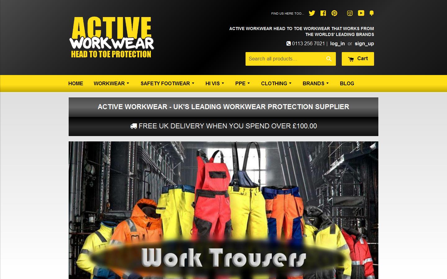 Active Workwear Website