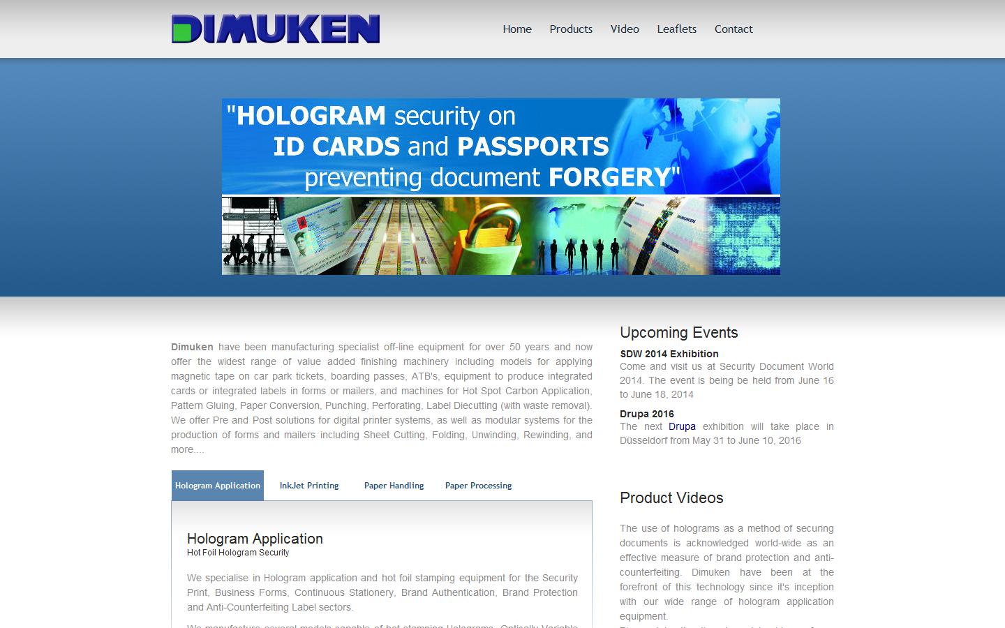 Dimuken (GB) Ltd Website