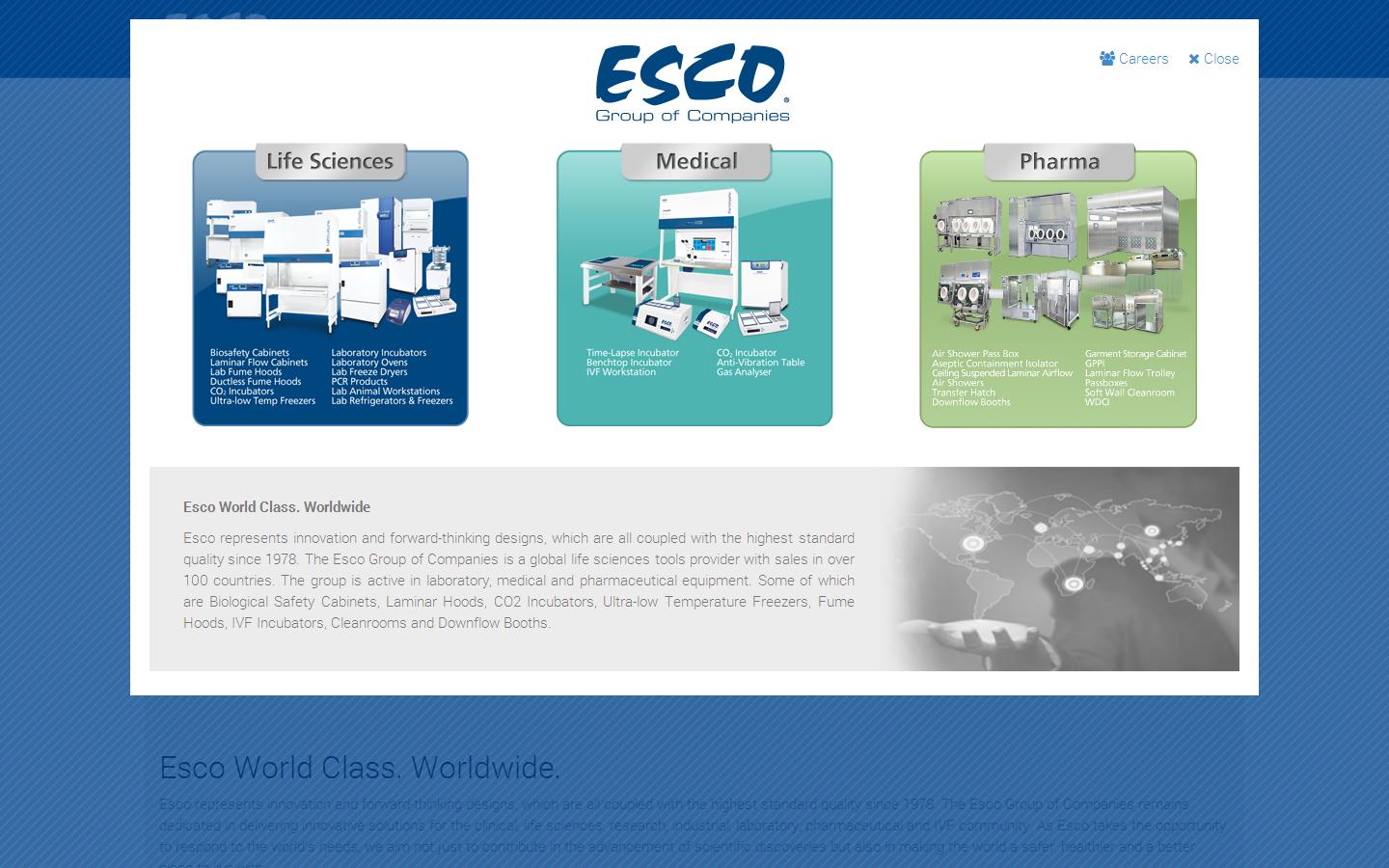 Esco GB Ltd Website