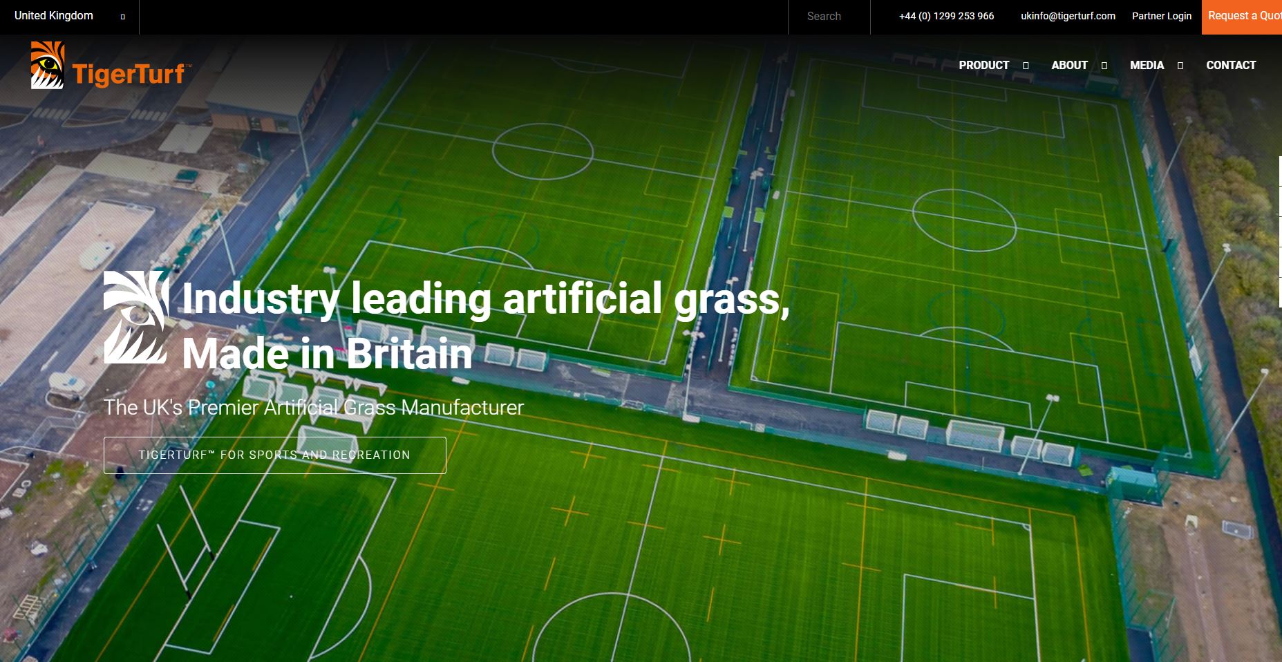 Tigerturf UK Ltd Website