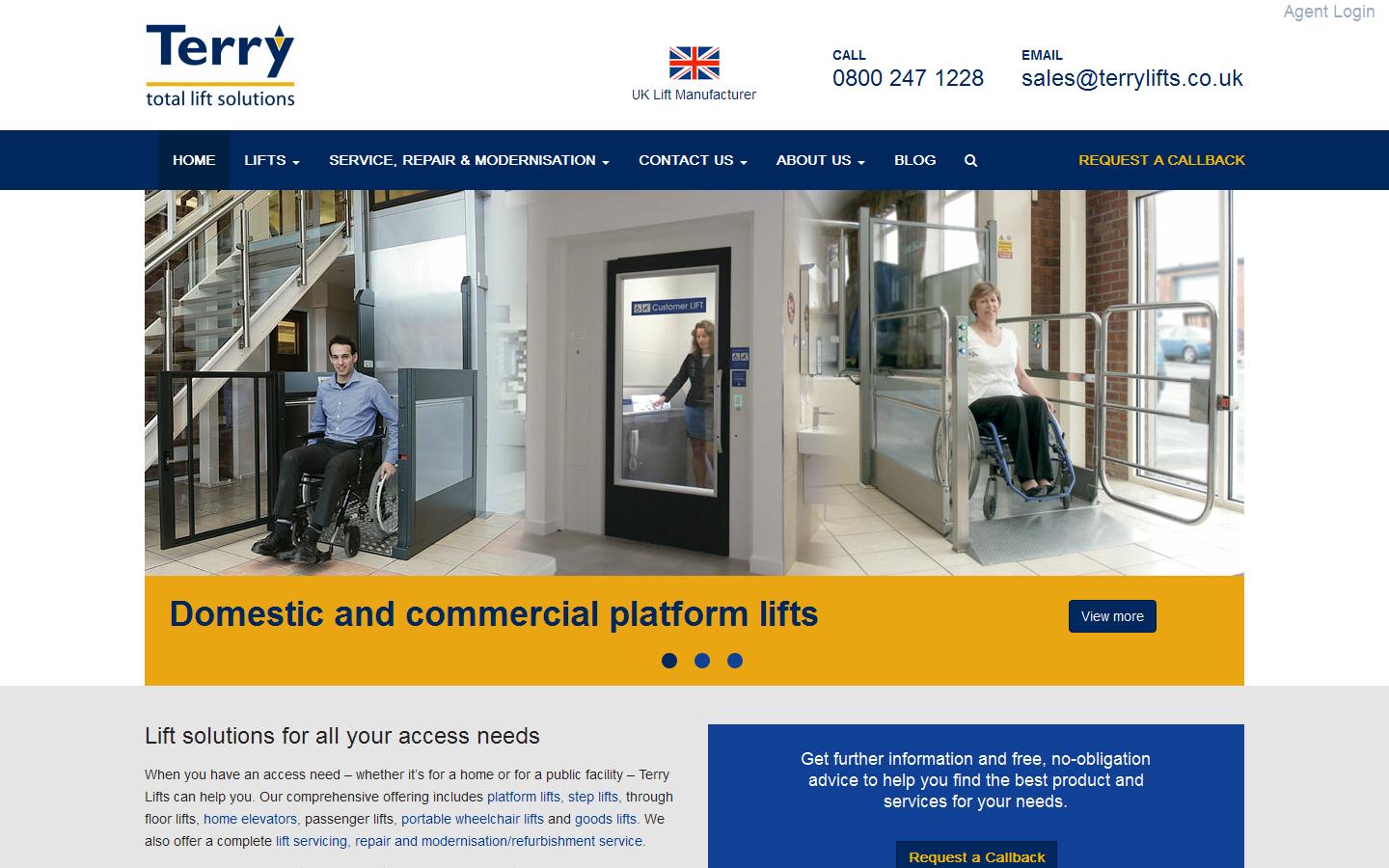 Terry Lifts Website