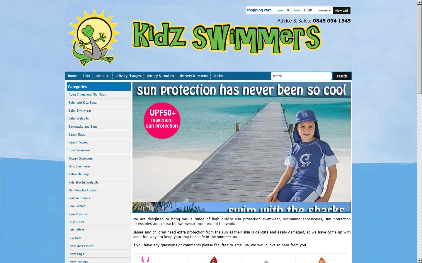 Kidz Swimmers Website