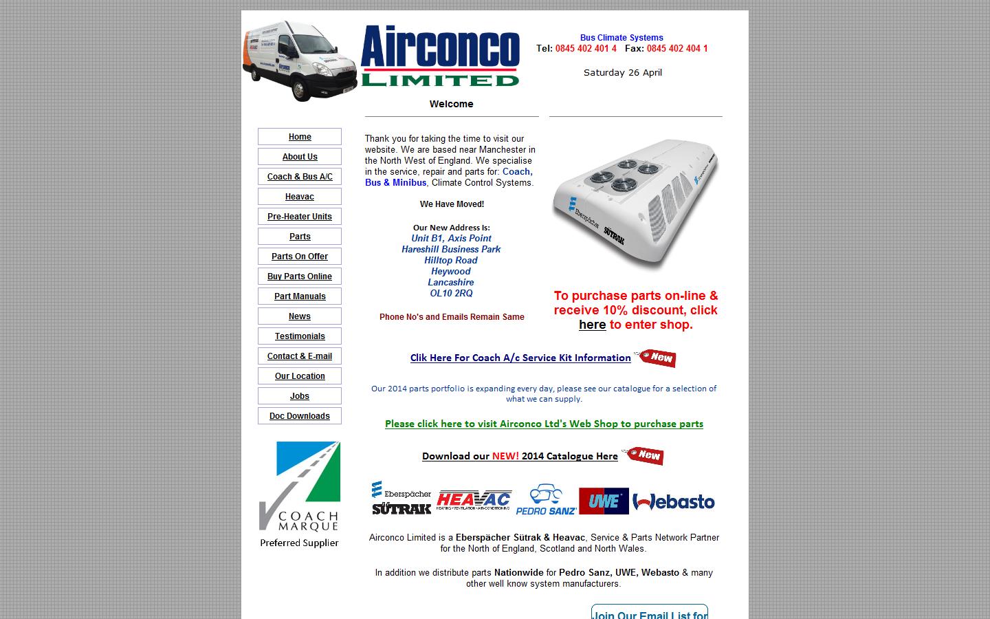 Airconco Ltd Website