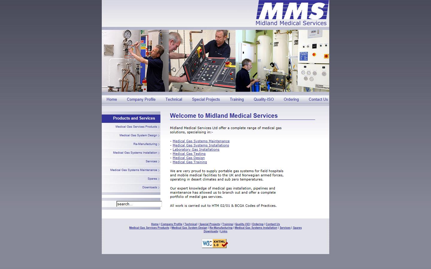 Midland Medical Services Ltd Website