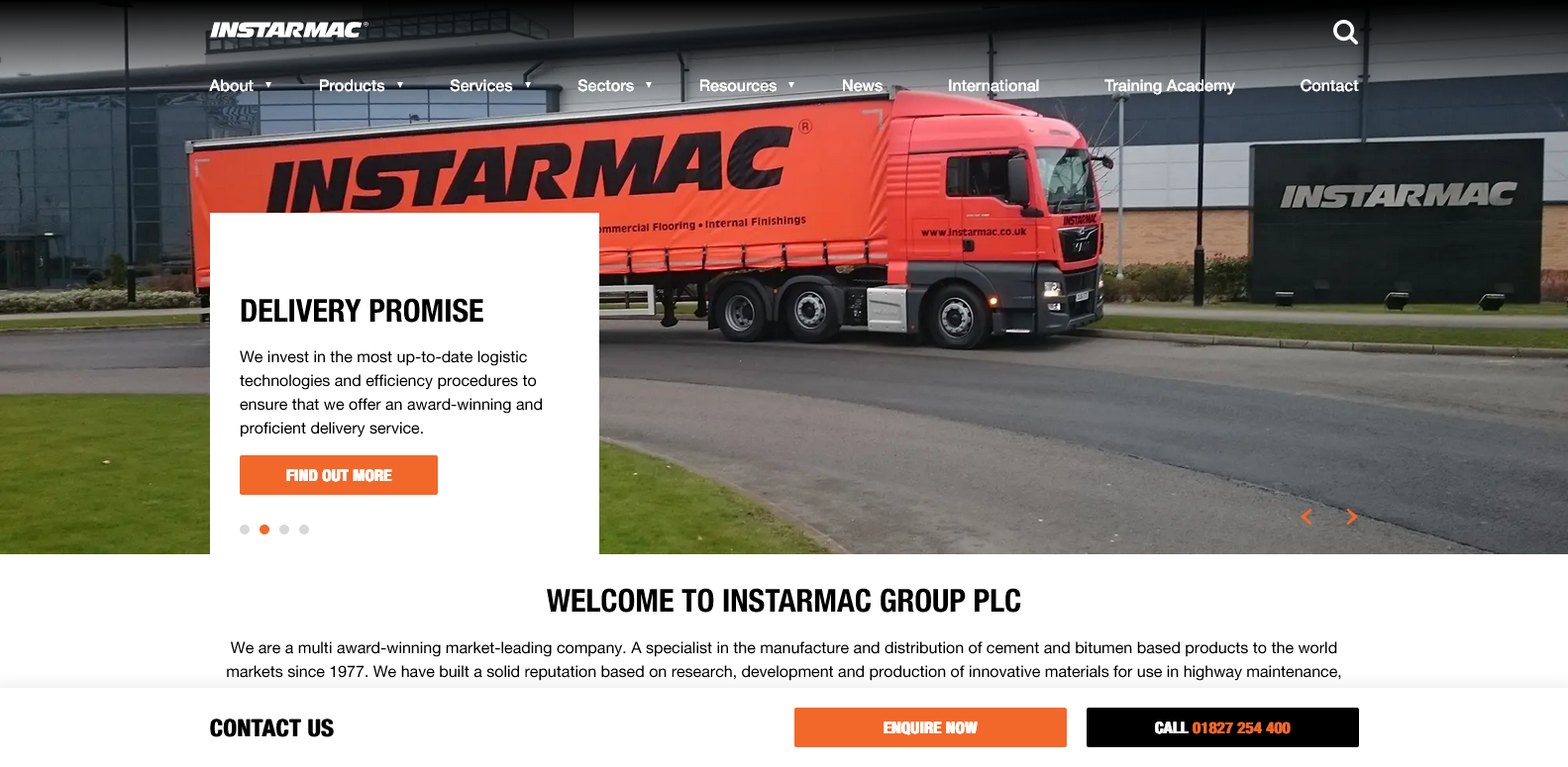 Instarmac Group plc Website