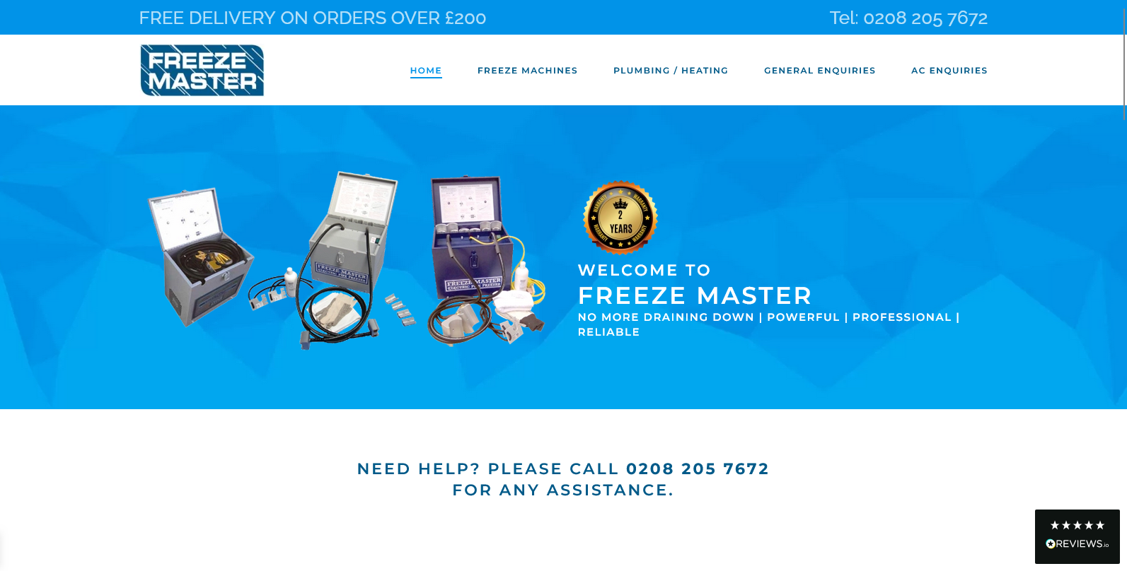 Freeze Master London Ltd Website