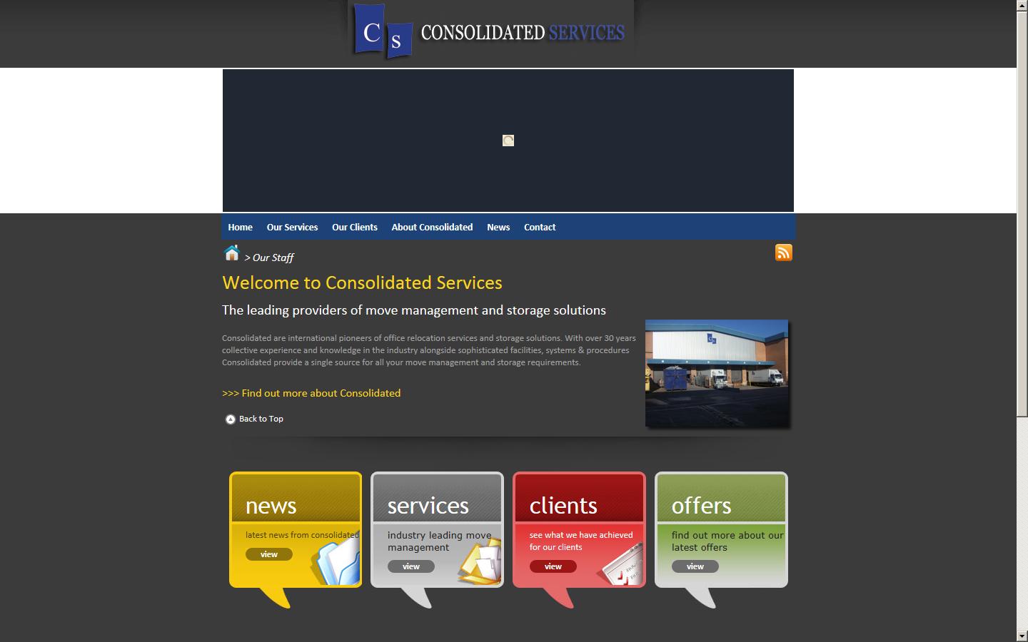 Consolidated Services Website