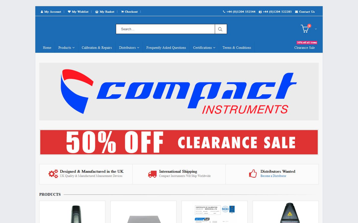 Compact Instruments Ltd Website