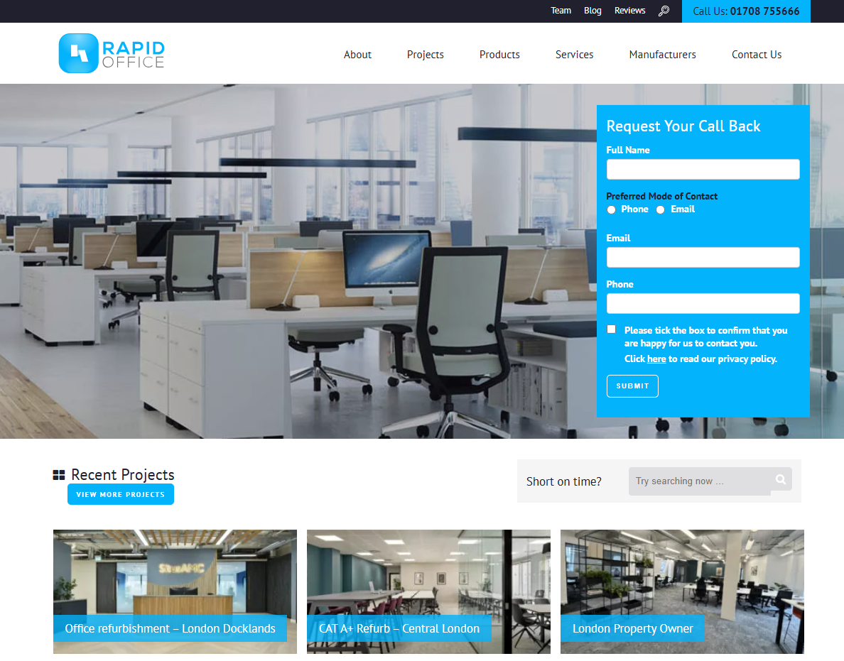 Rapid Office Systems Website