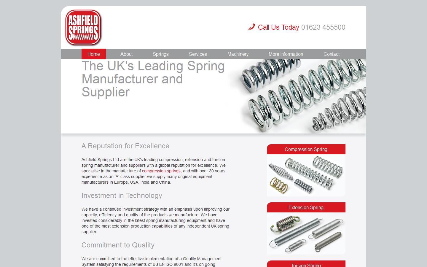 Ashfield Springs Ltd Website