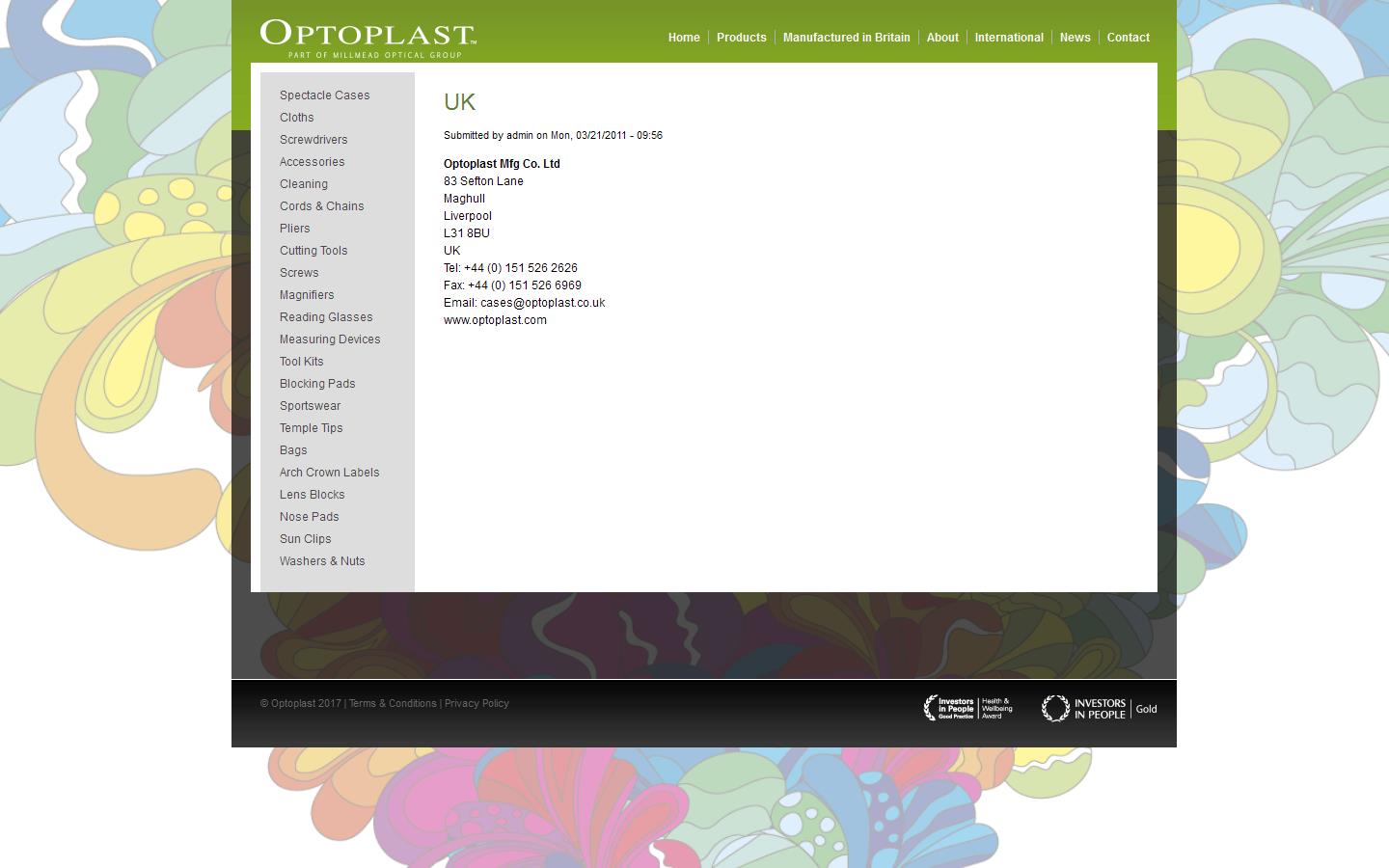 Optoplast Manufacturing Co Ltd Website