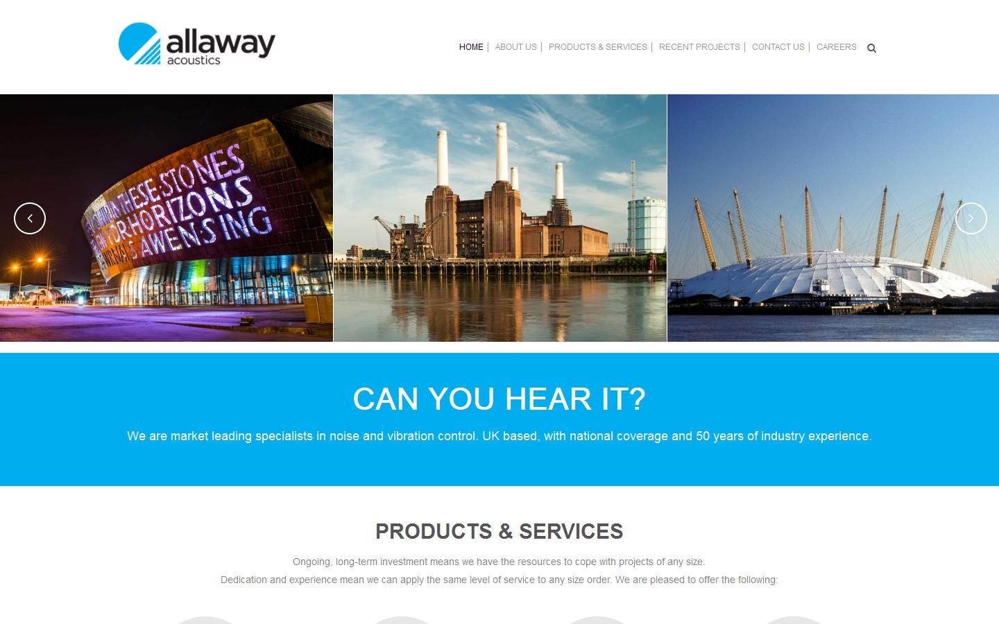 Allaway Acoustics Ltd Website