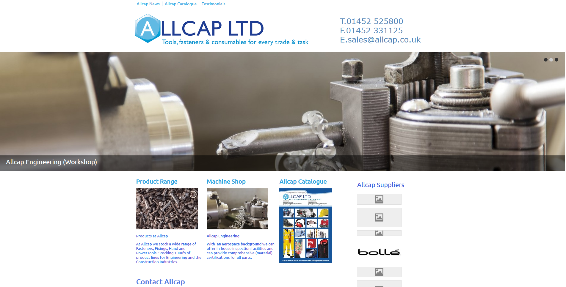 Allcap Ltd Website