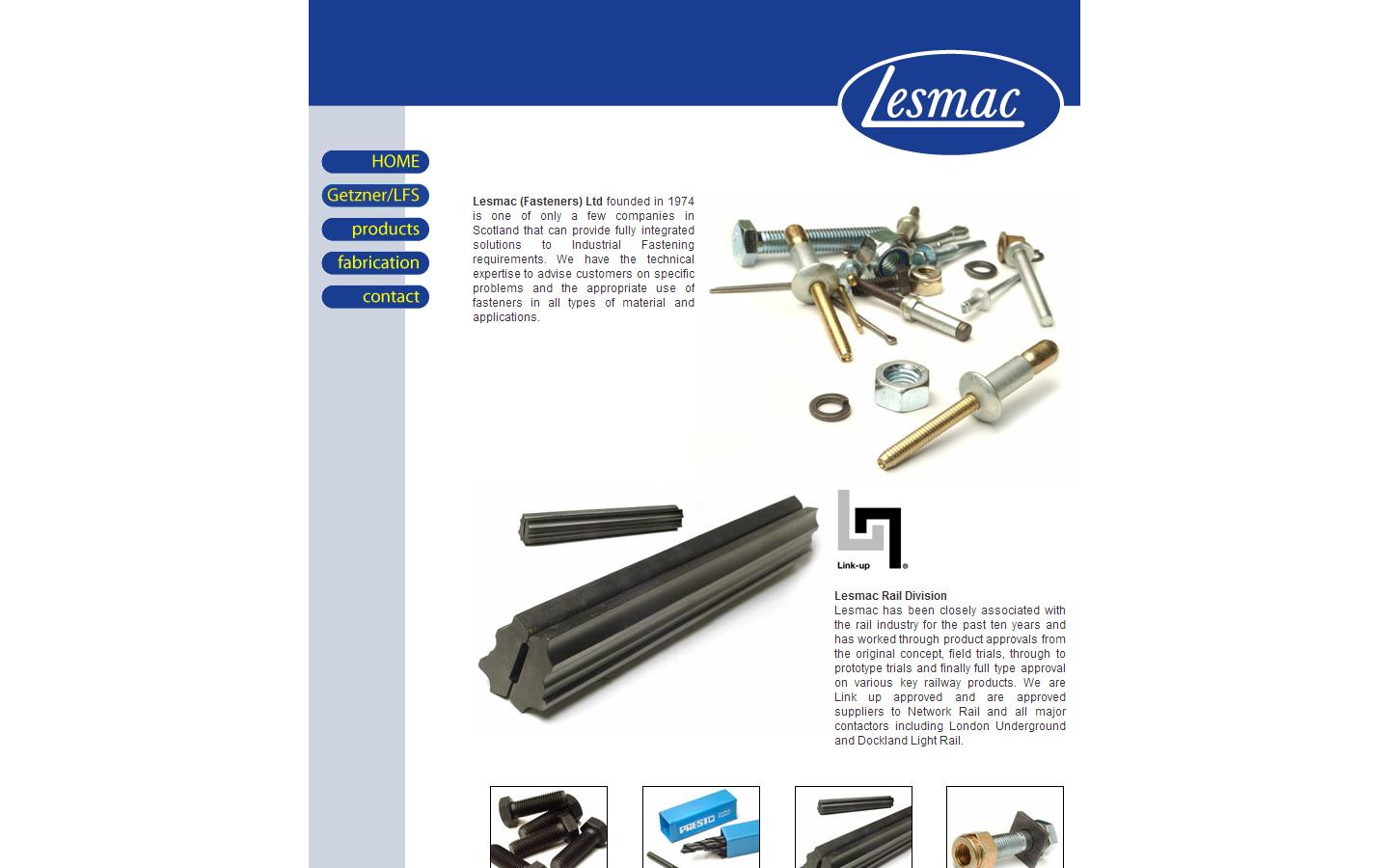 Lesmac (Fasteners) Ltd Website