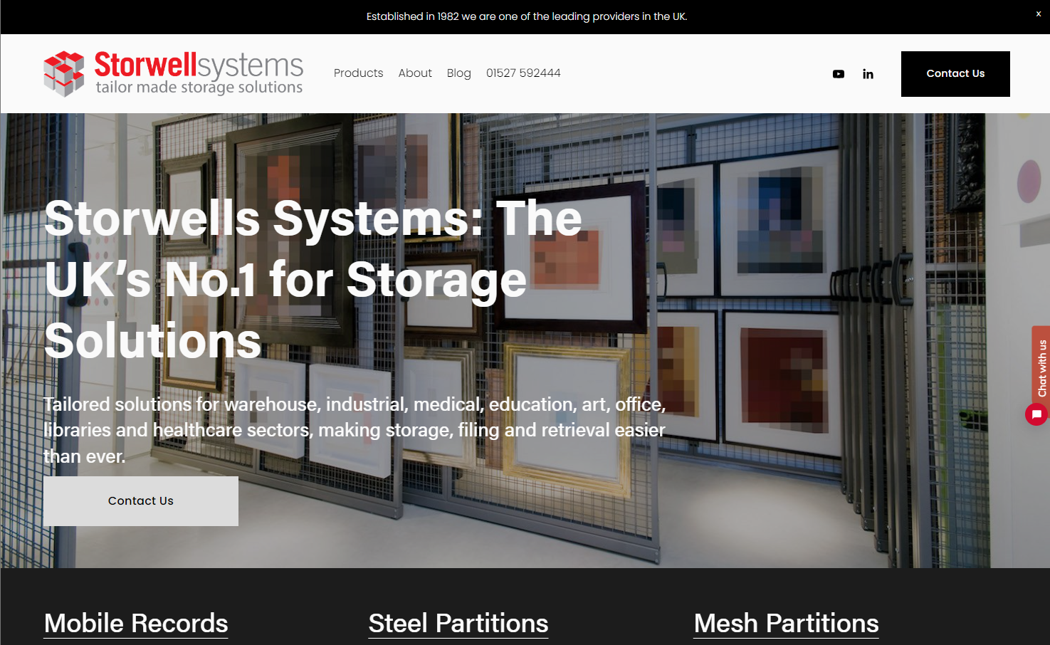 Storwell Systems Ltd Website