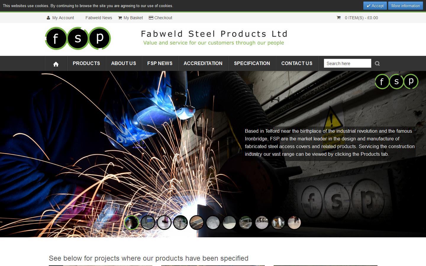 Fabweld Steel Products Ltd Website