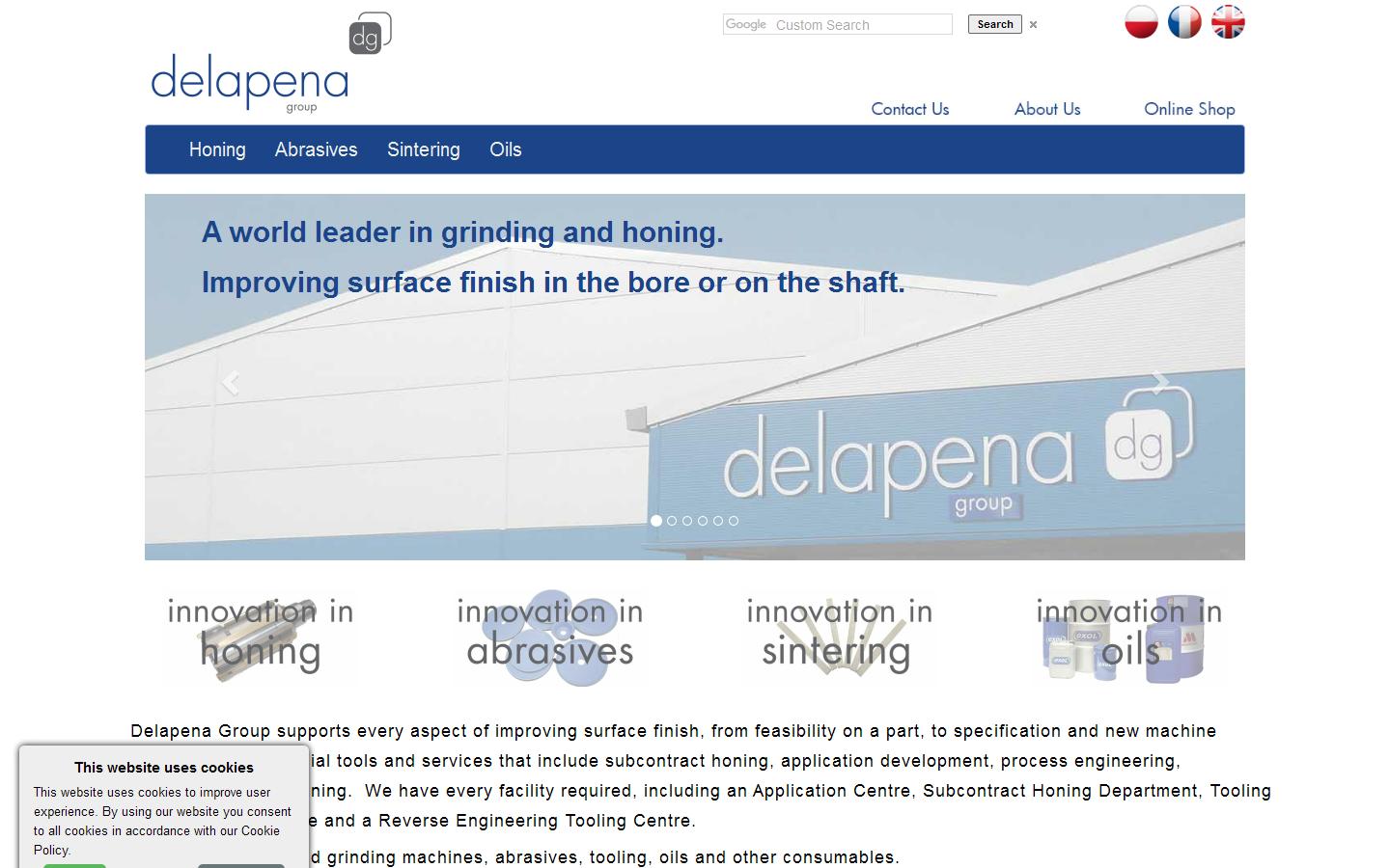 Delapena Honing Equipment Ltd Website