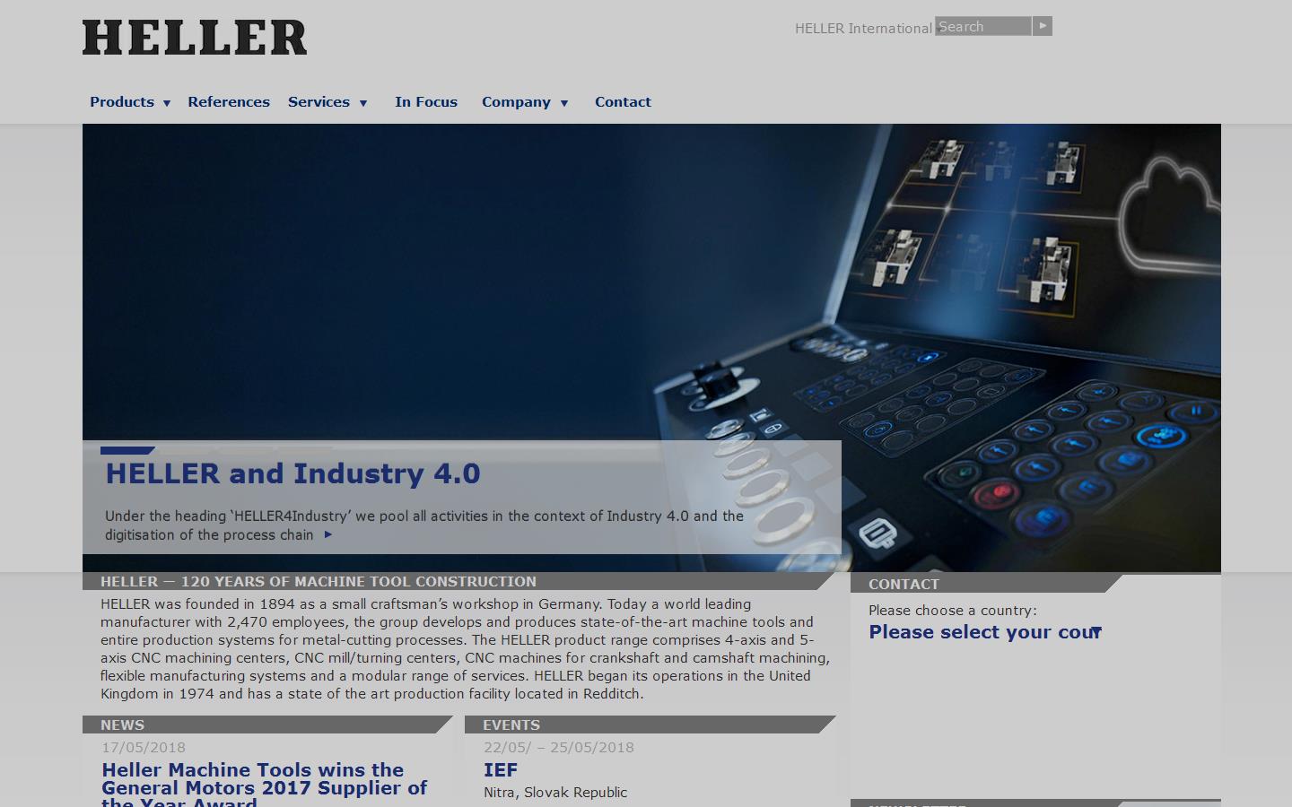 Heller Machine Tools Ltd Website