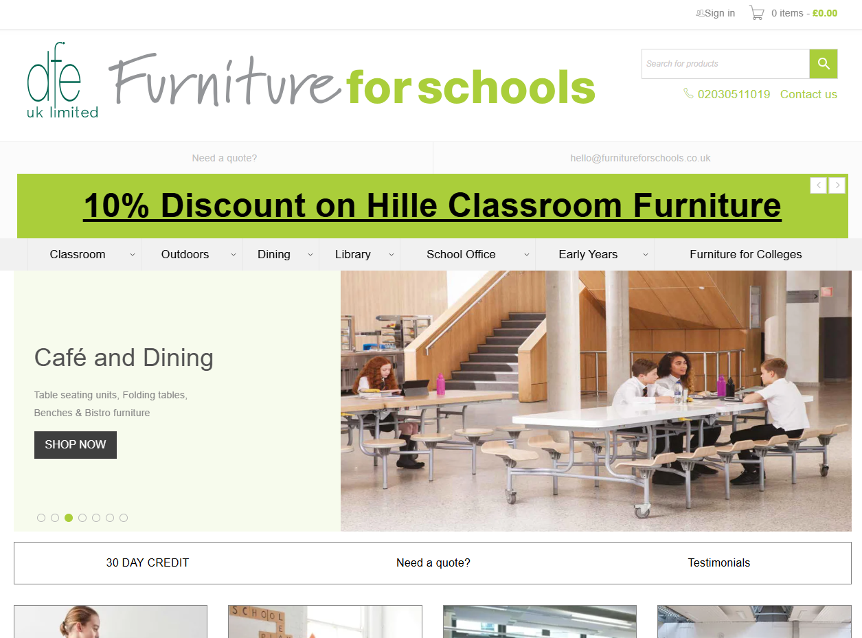 Furniture for Schools Website