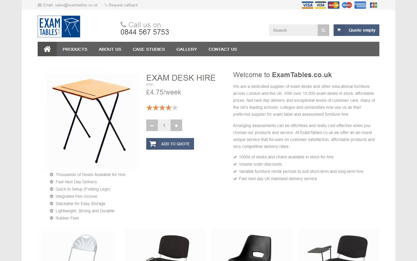 ExamTables.co.uk Website