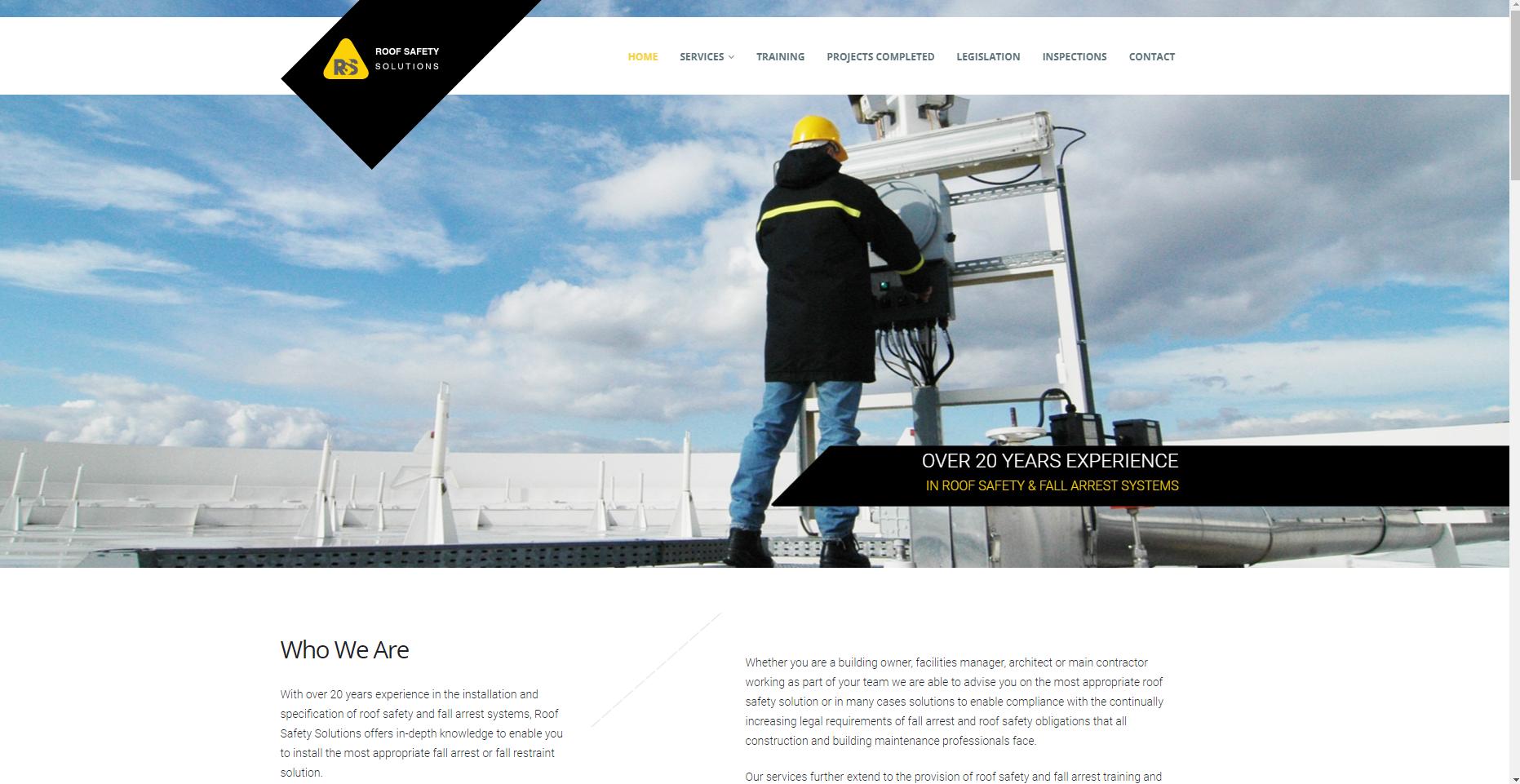 Roof Safety Solutions Ltd Website