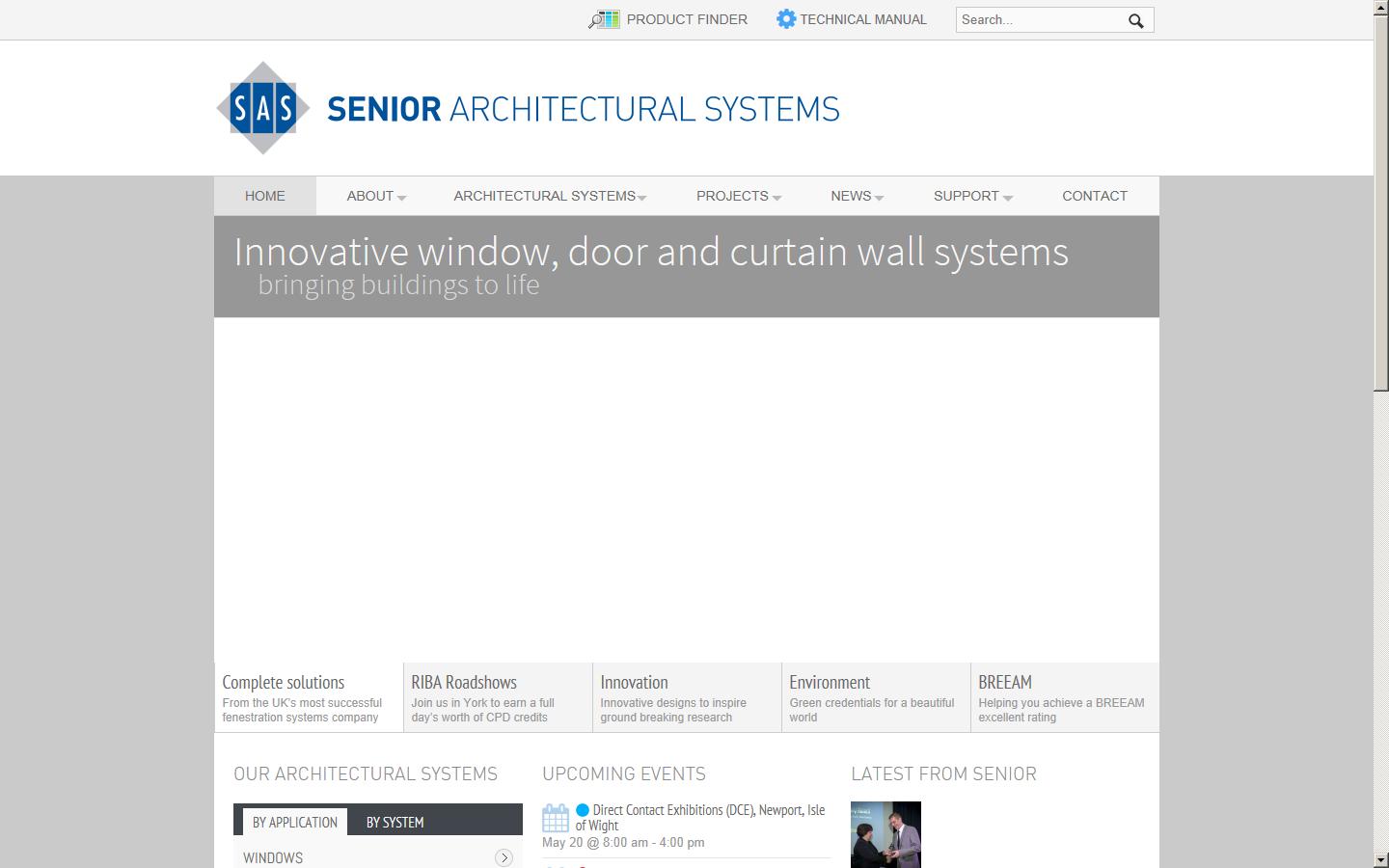 Senior Architectural Systems Ltd Website