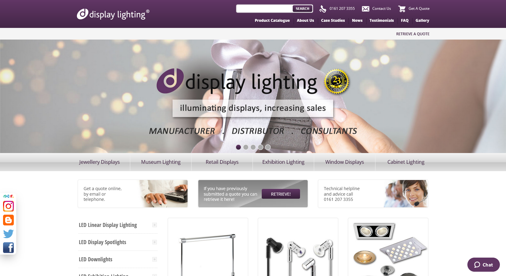 Display Lighting Ltd Website