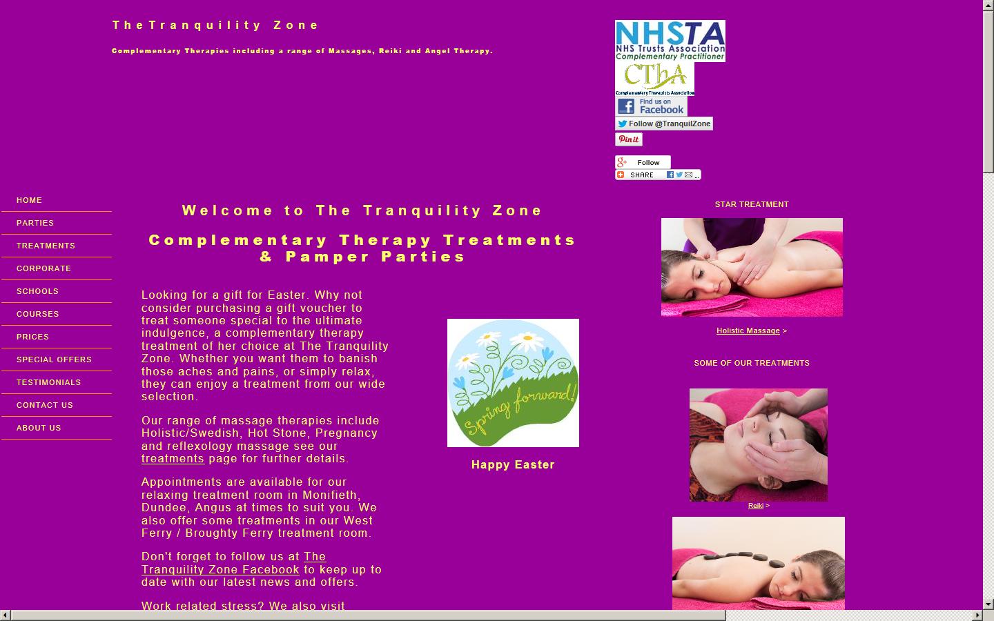 The Tranquility Zone Website