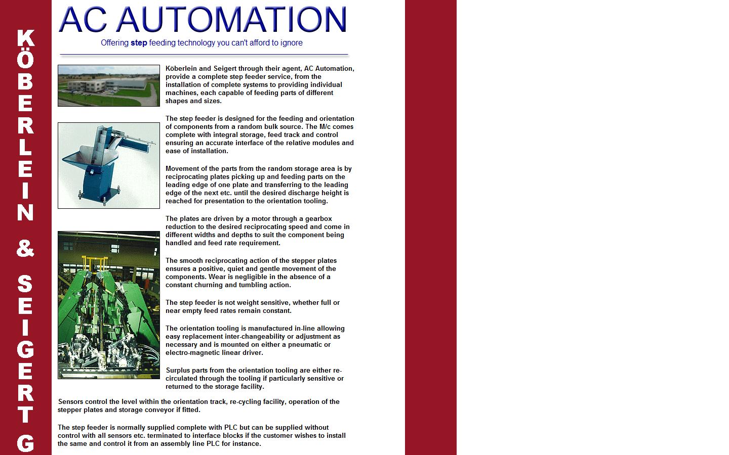 A C AUTOMATION Website