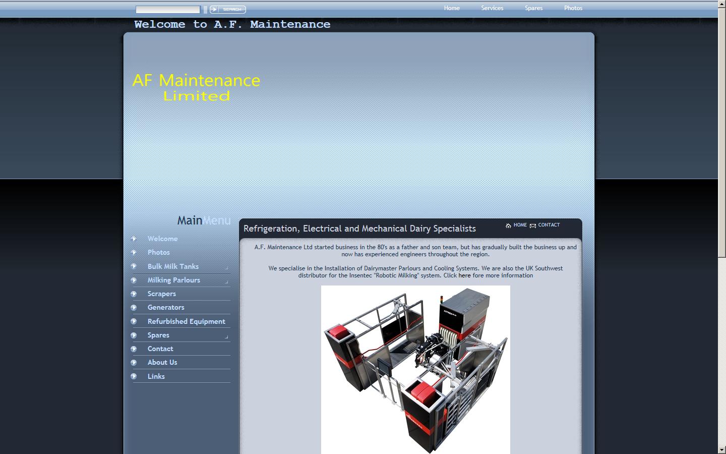 A F Maintenance Ltd Website