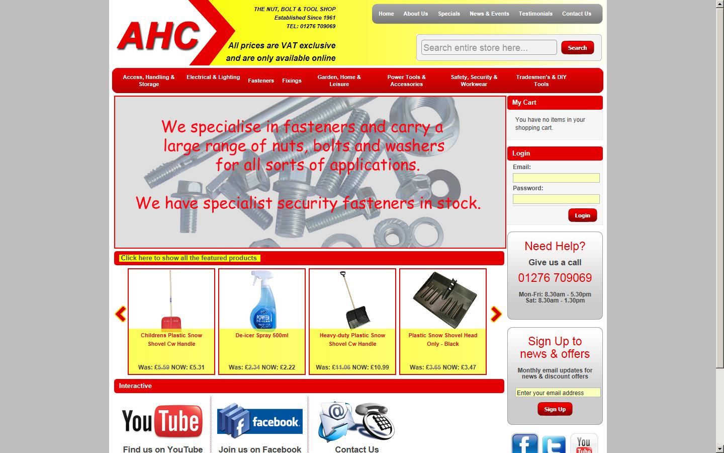 AHC (Camberley) Ltd Website