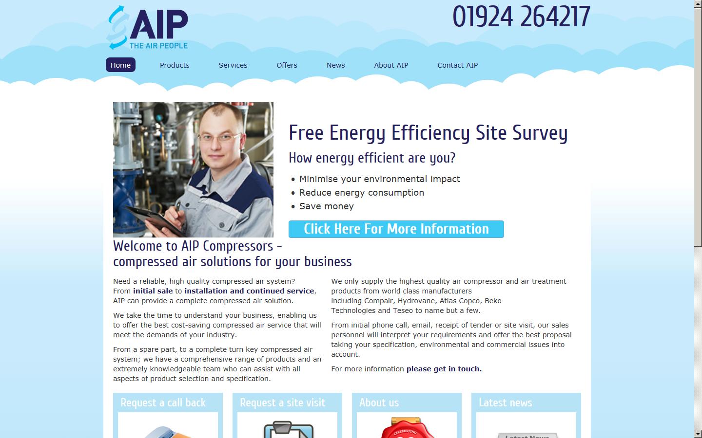 AIP Compressor Services Ltd Website