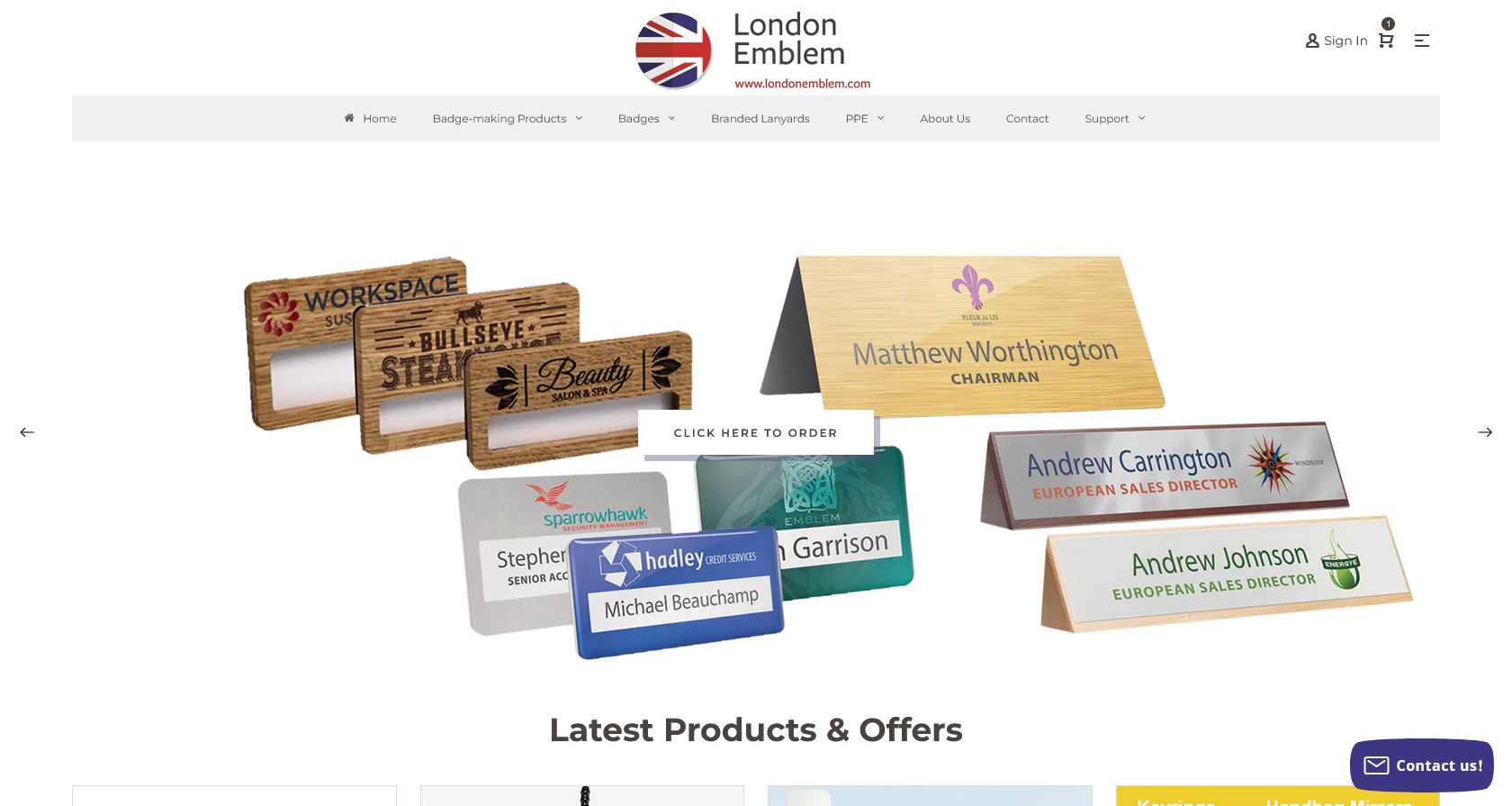 London Emblem Website