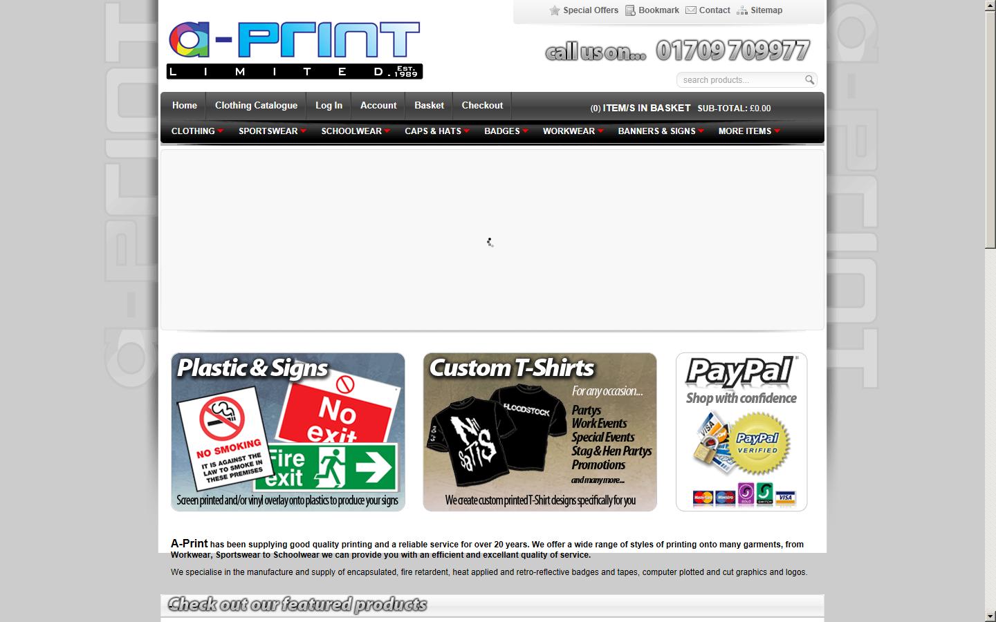 A Print Ltd Website