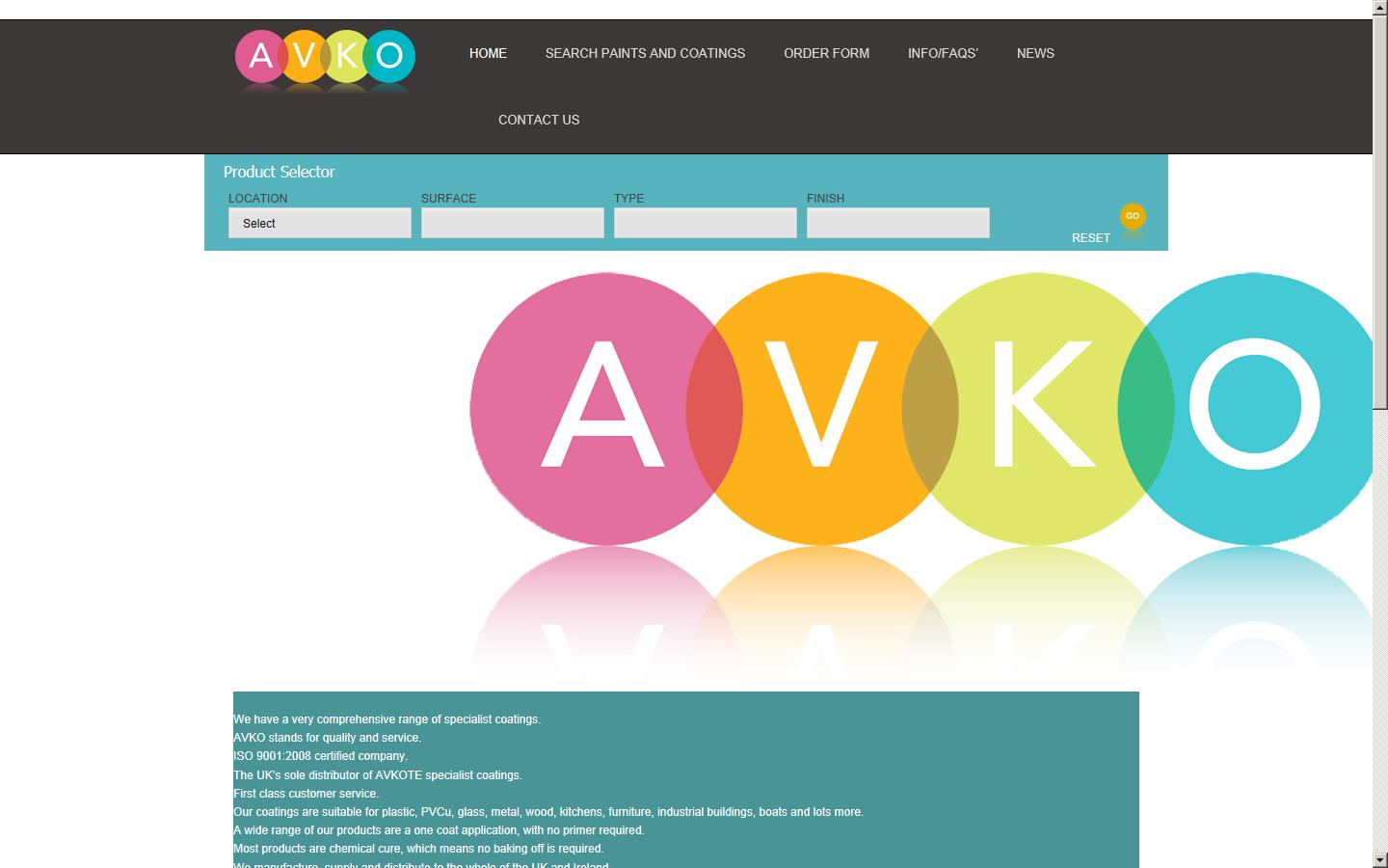 AVKO Ltd Website