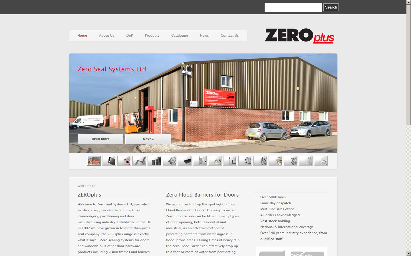 Zero Seal Systems Website