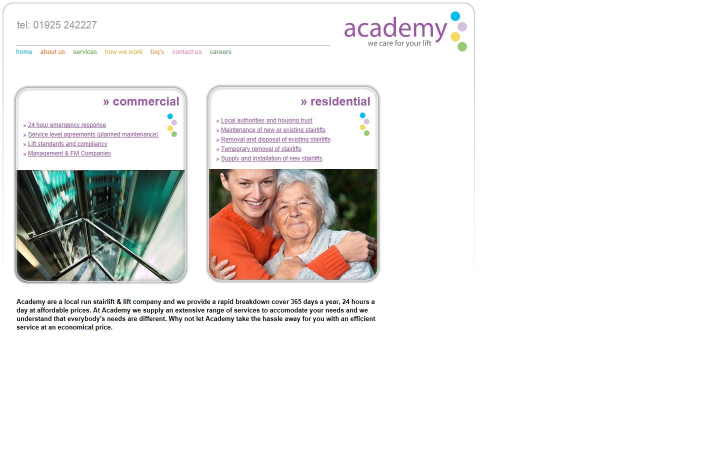 Academy Services  Website