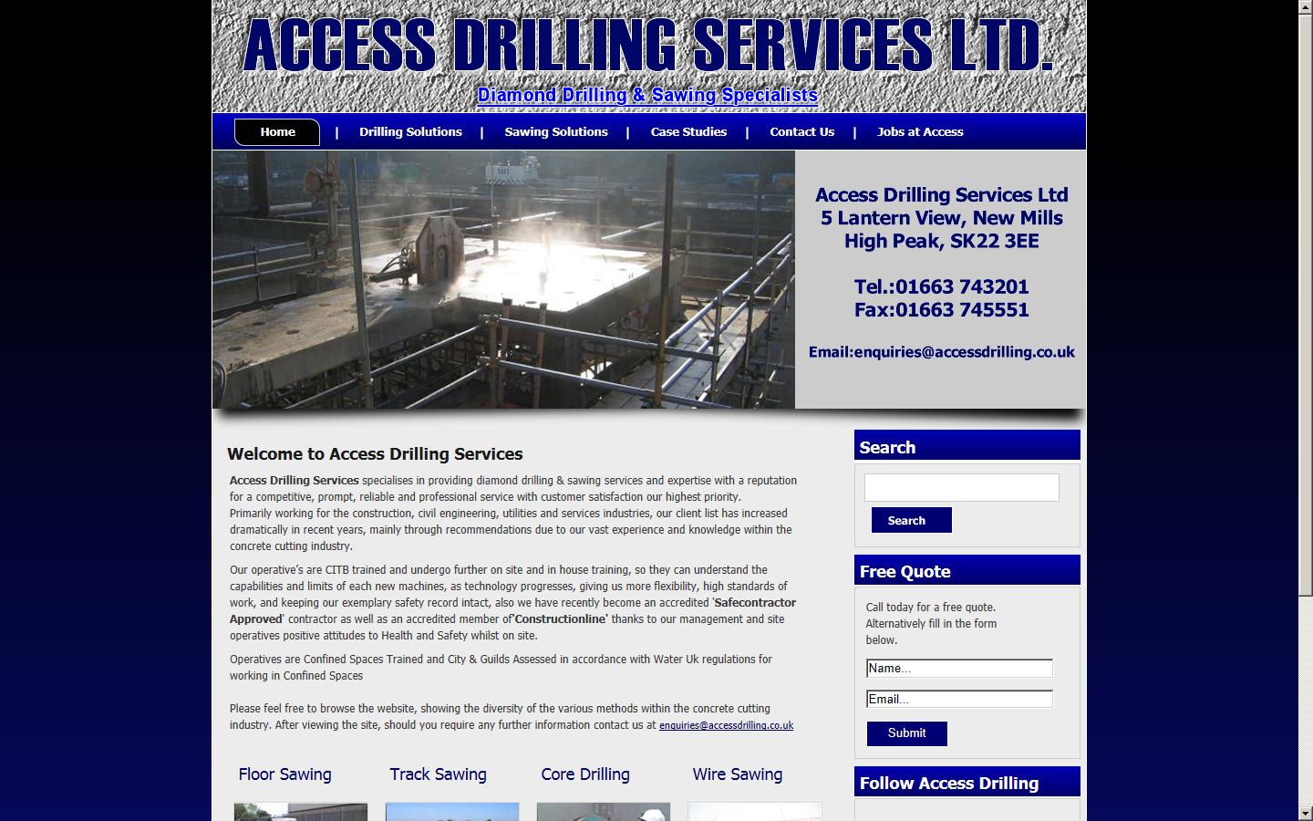 Access Drilling Services Ltd Website