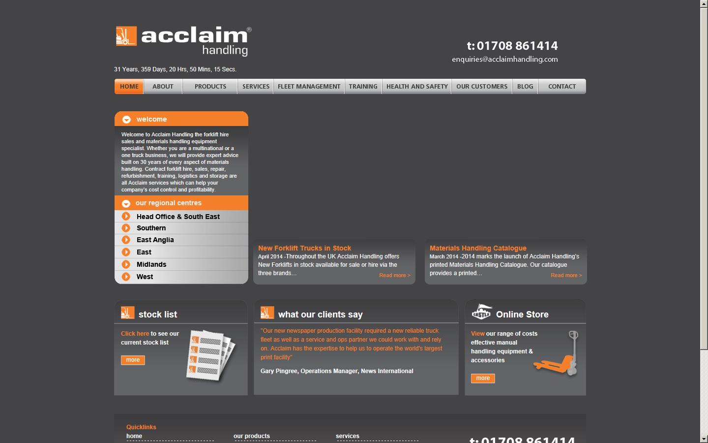 Acclaim Handling PLC Website