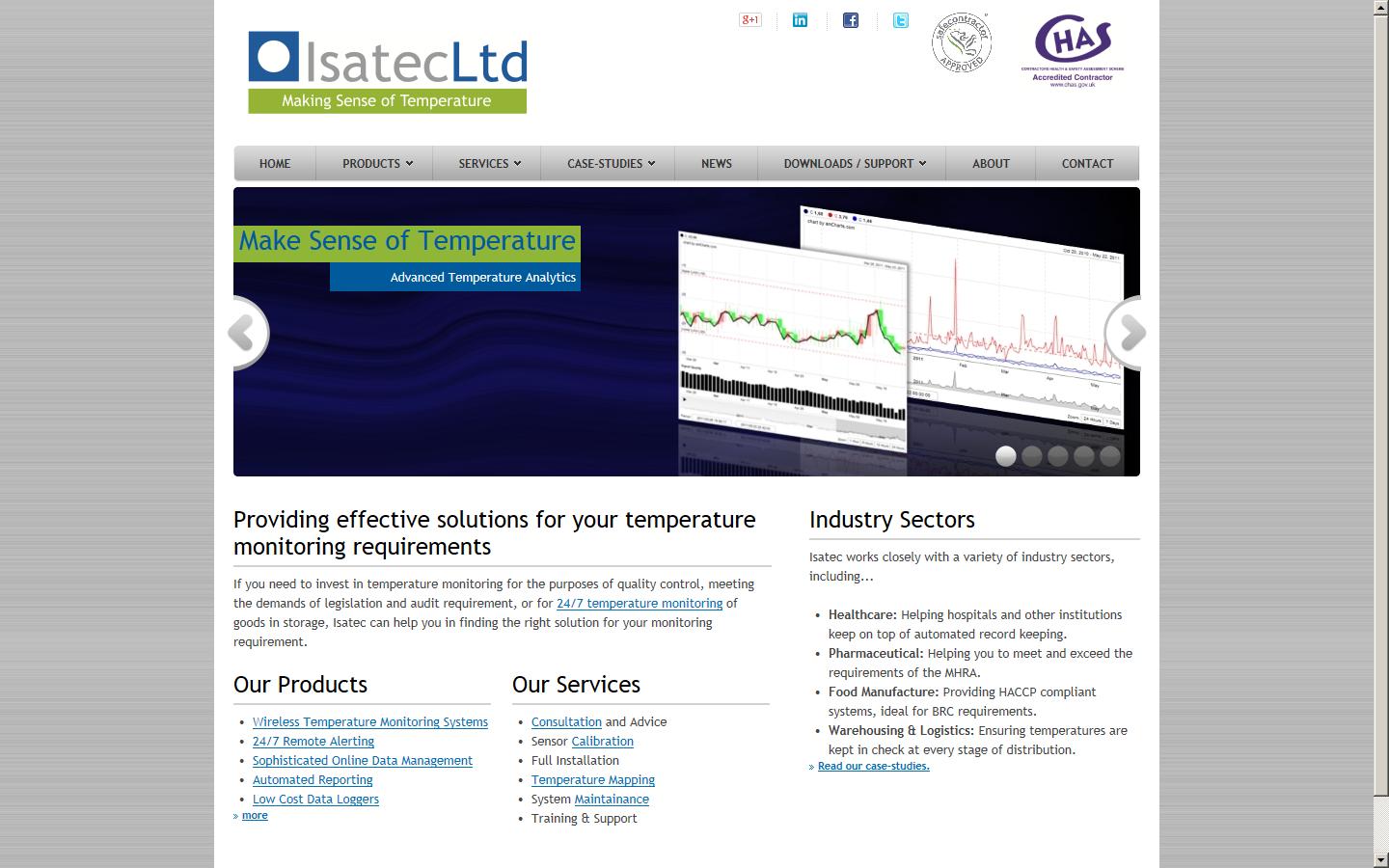 Isatec Ltd Website