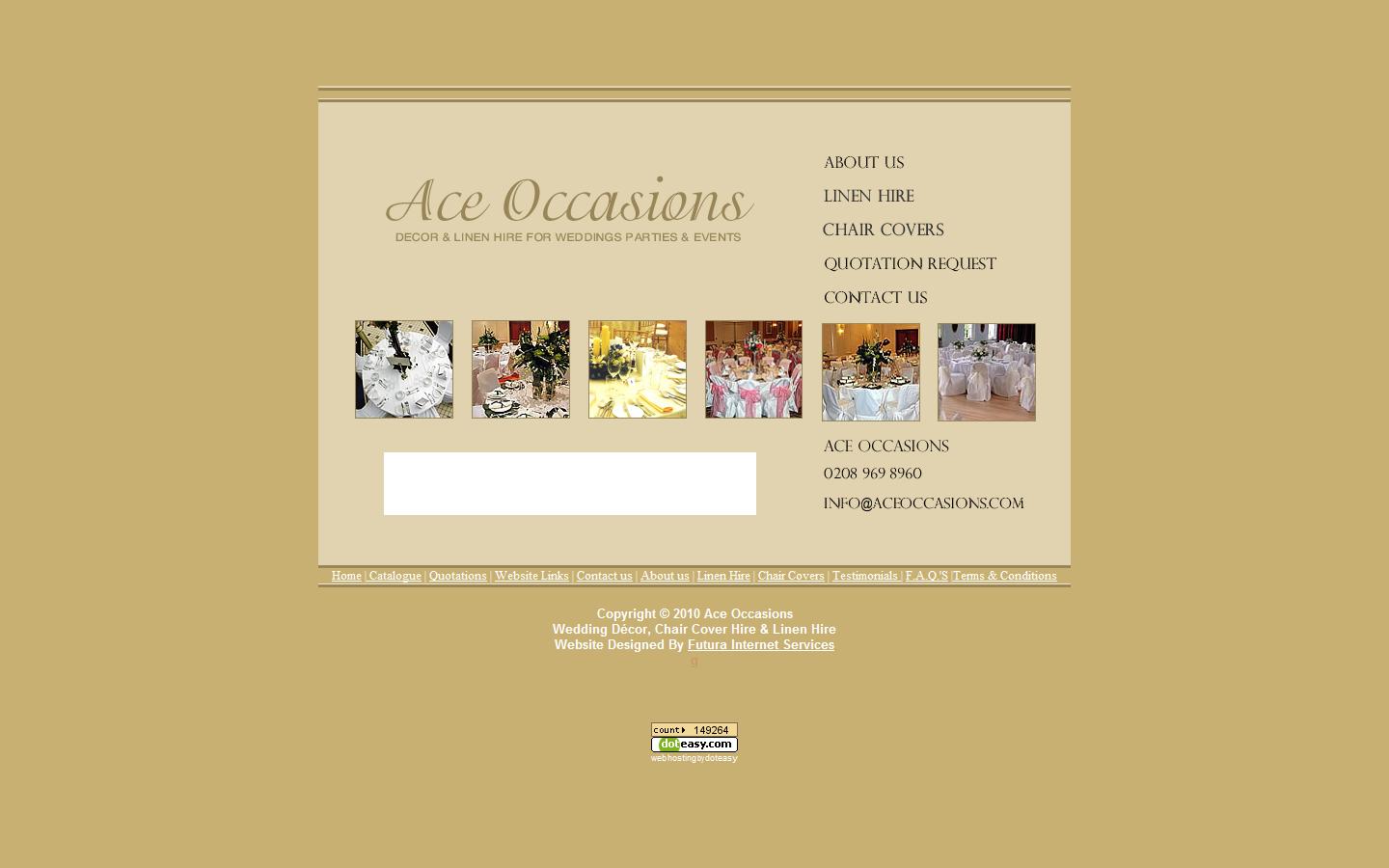 Ace Occasions  Website