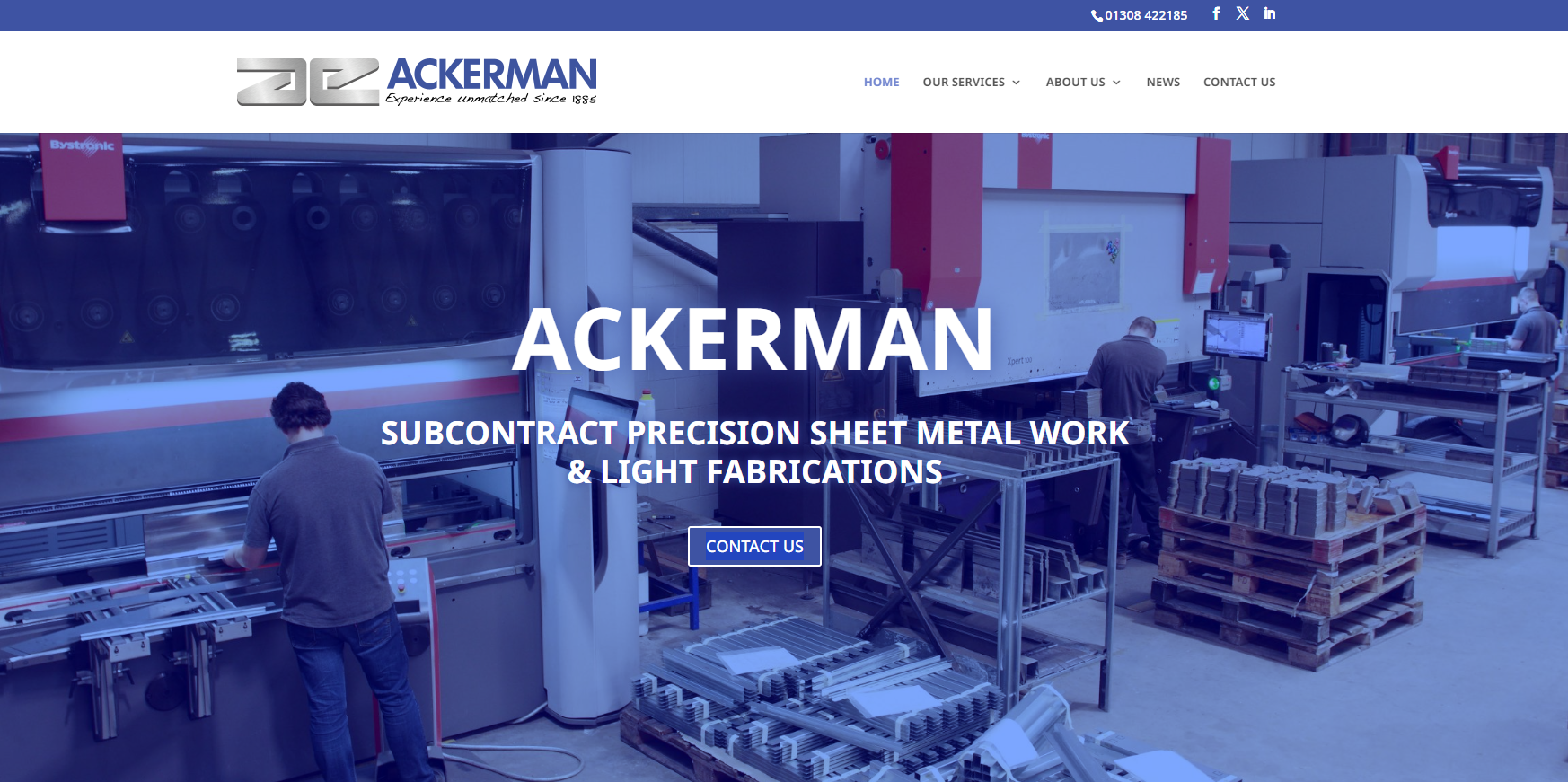 Ackerman Engineering Ltd Website