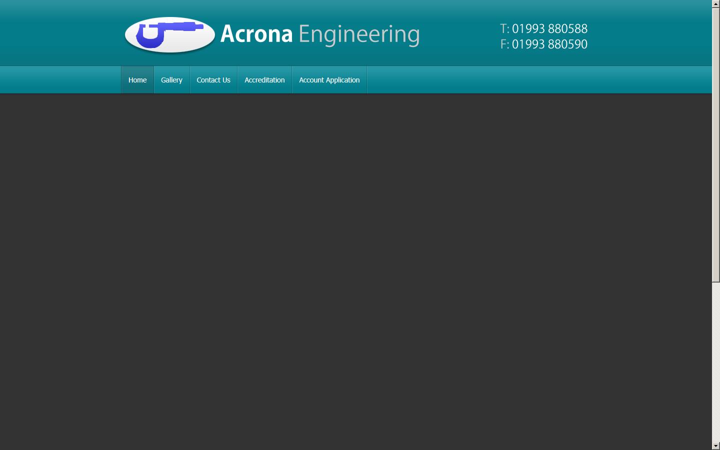 ACRONA ENGINEERING LTD Website