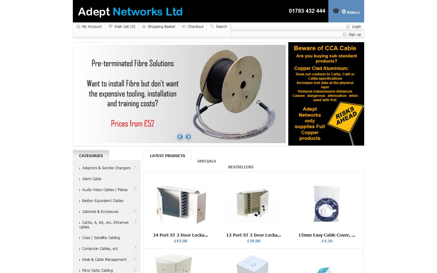 Adept Networks Ltd Website