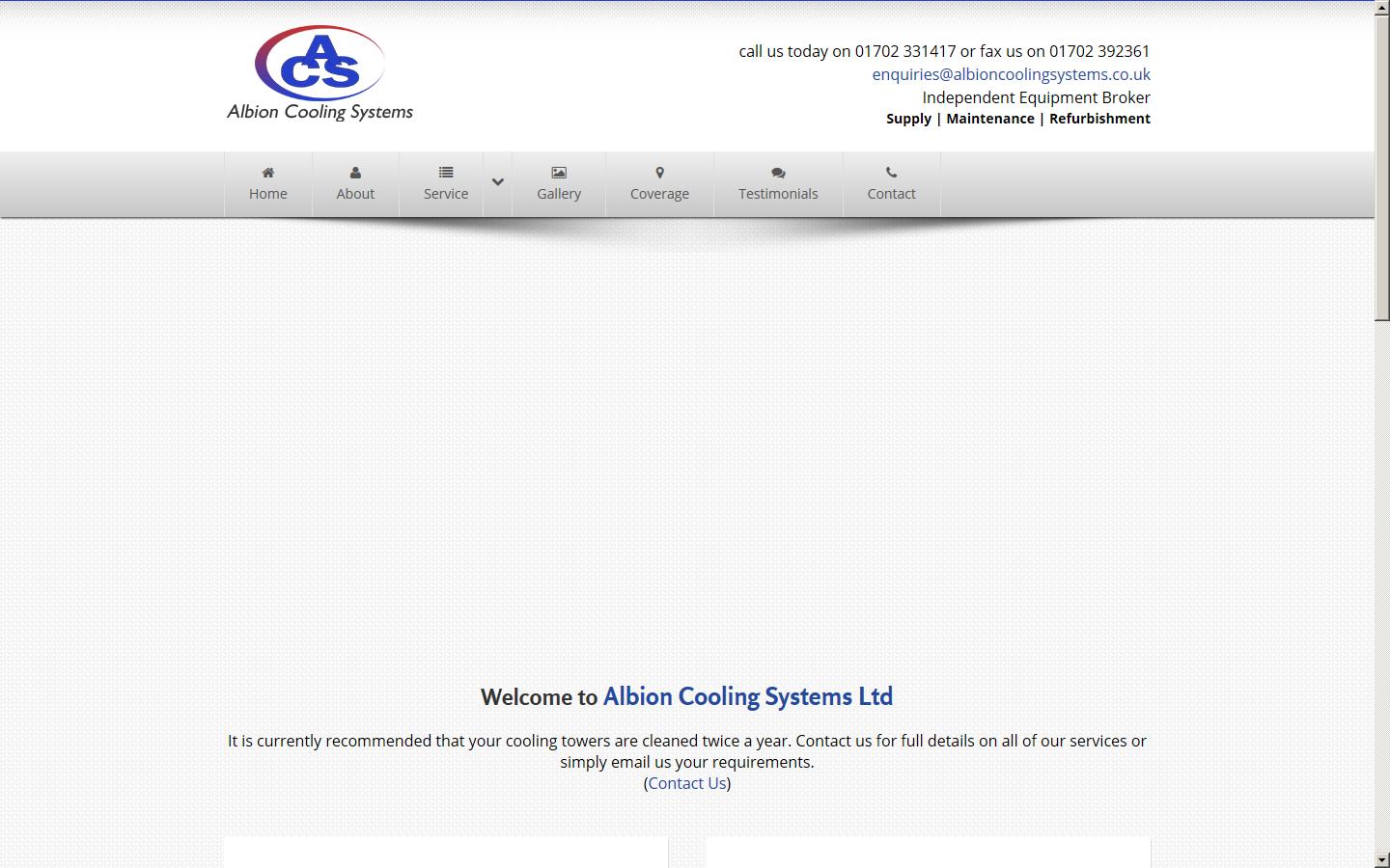 Albion Cooling Systems Ltd Website